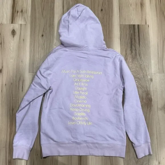 Harry Styles Love On Tour Track List Lavender Hoodie Women’s Small - Picture 3 of 3